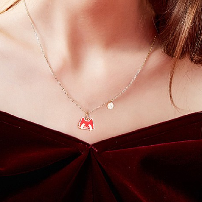 卡蒂罗萌趣猫咪项链