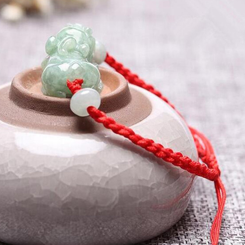 至翠斋 手工编织翡翠貔貅手串