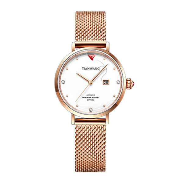 天王 纸飞机米兰编织带女士腕表