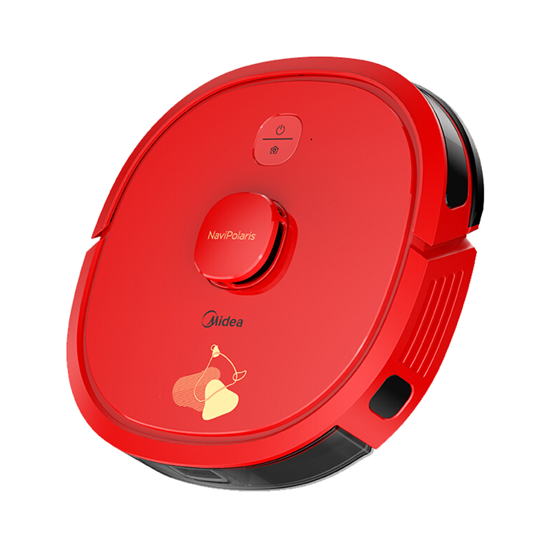 美的 圆润红色扫地机器人