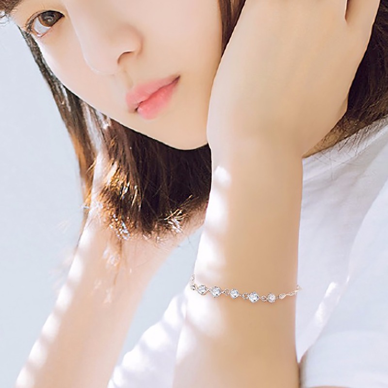 唯一足银时尚银手链