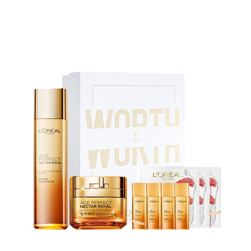 欧莱雅 花蜜奢养护肤套装