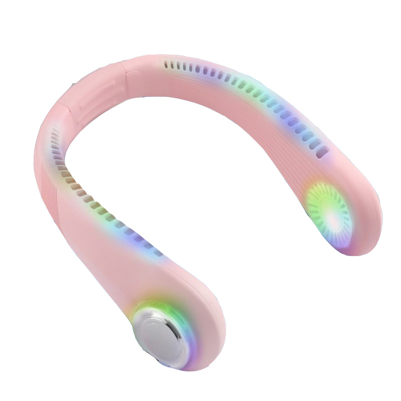 倍为 七彩氛围灯挂脖风扇