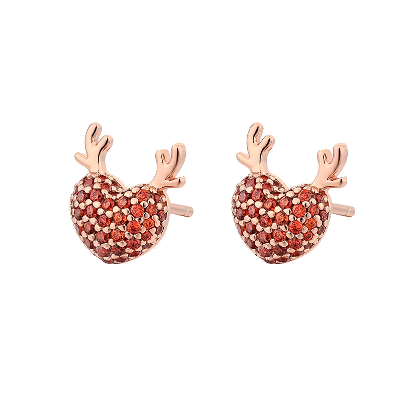 卡蒂罗 爱心简约耳环