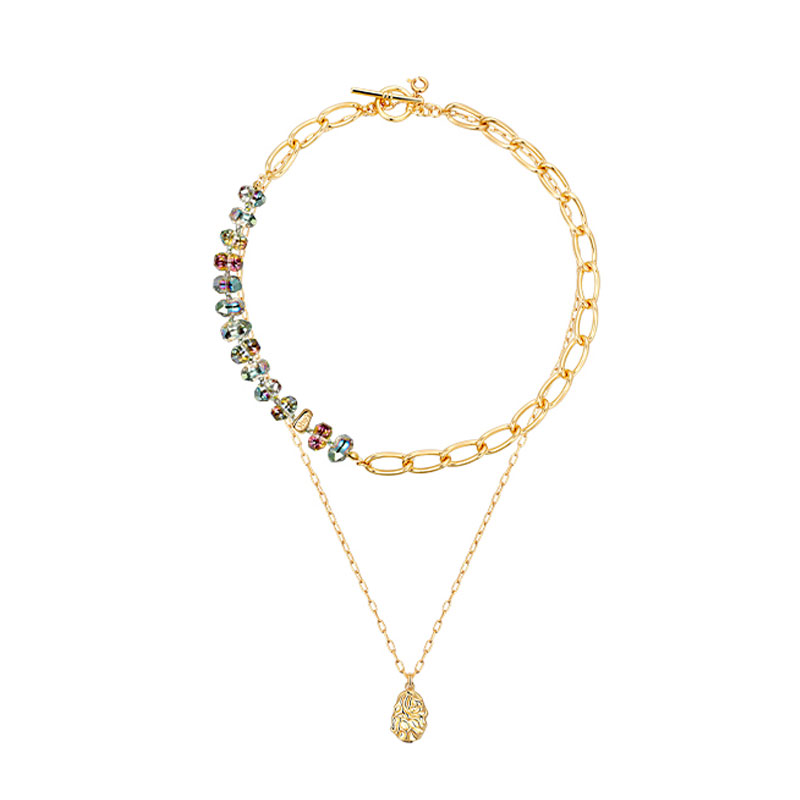 茜子 炫彩晶石 项链