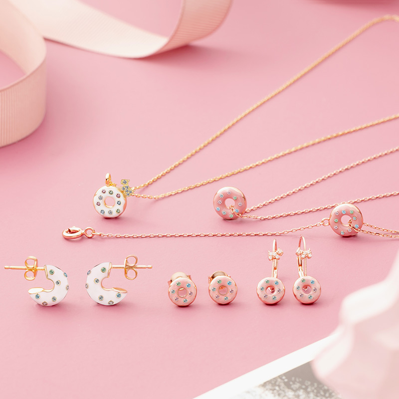 AGATHA 甜甜圈造型耳环