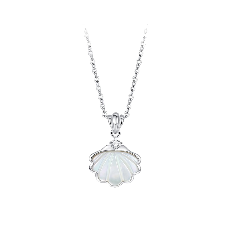 卡蒂罗贝壳钻石镶嵌项链