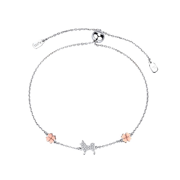 MyMiss 四叶草小狗手链