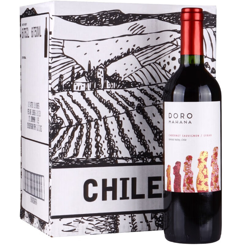 干露 摩艾石像酒标葡萄酒