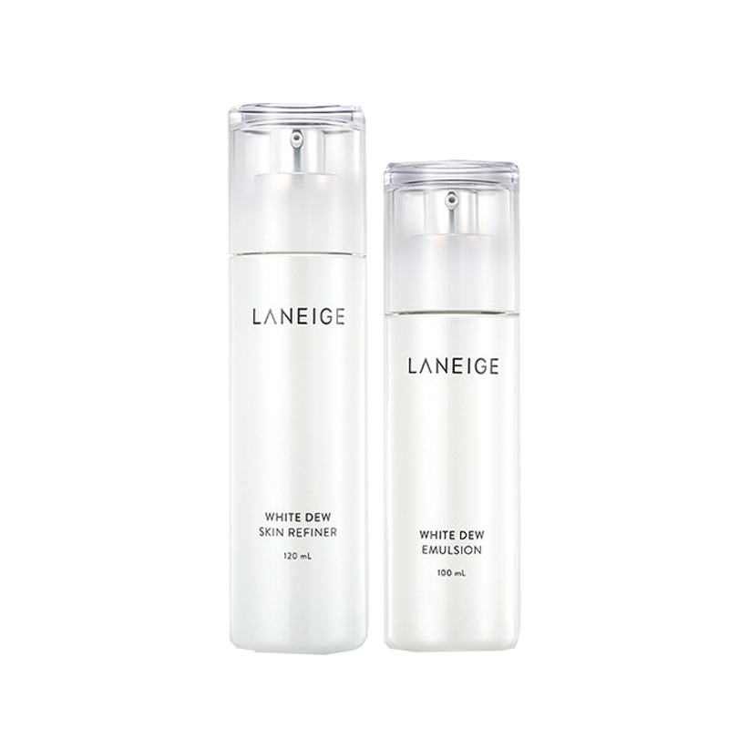 兰芝 臻白晶透水乳套装