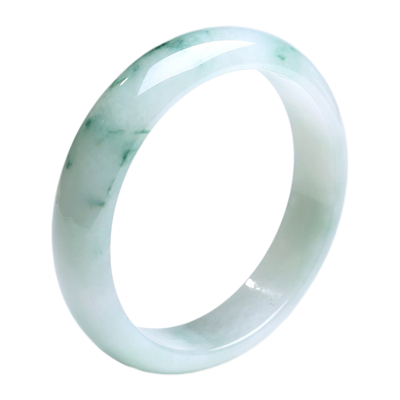 印象眸 细腻飘花翡翠手镯