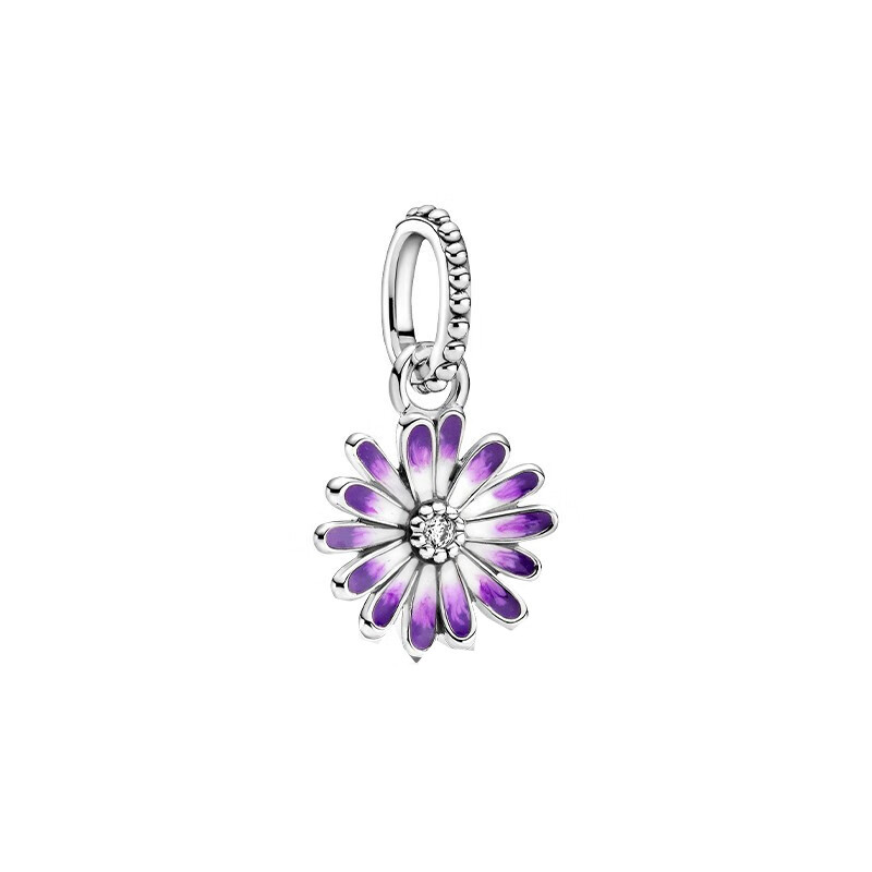 Pandora 紫色雏菊 吊饰