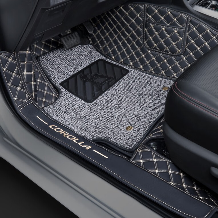 福腾双层黑米色脚垫