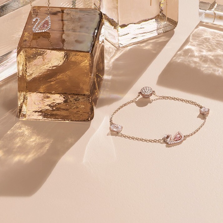 施华洛世奇 镀玫瑰金手链