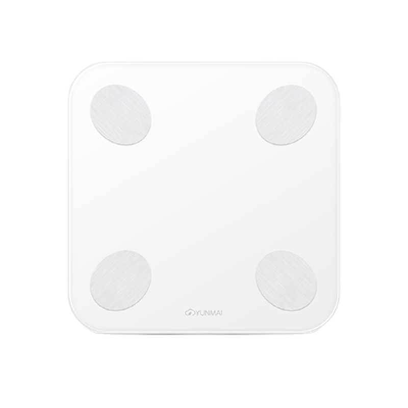 云麦 精准称重白色体脂秤
