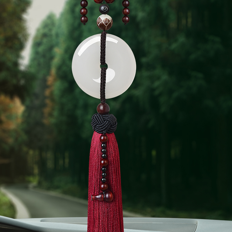 吉玺 白玉石 汽车挂件