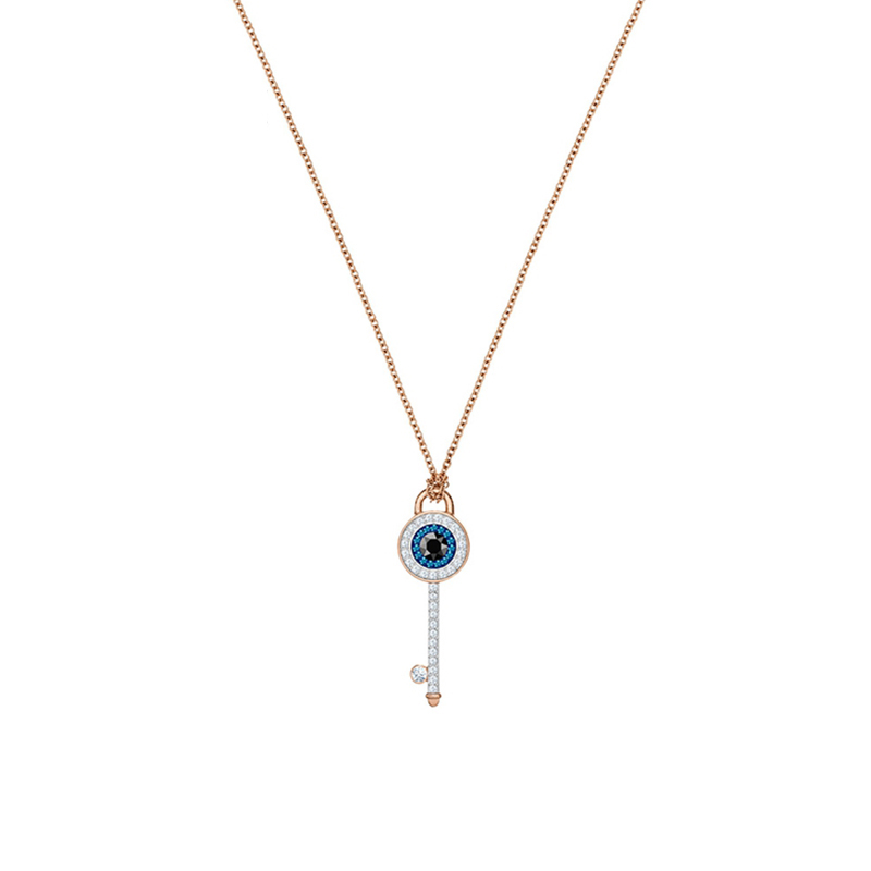 施华洛世奇 玫瑰金 项链