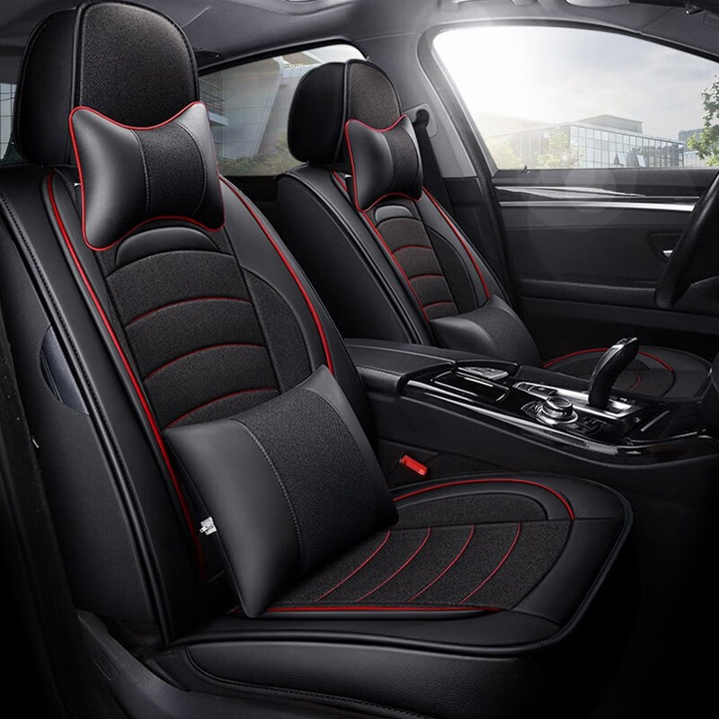 牧饰 撞色刺绣汽车坐垫