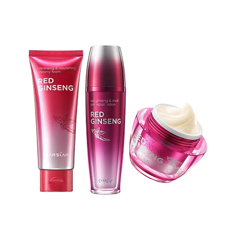 卡姿兰 红参蜗牛水乳套装