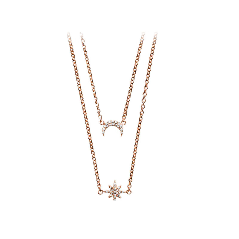 阿玛尼 双层叠戴项链