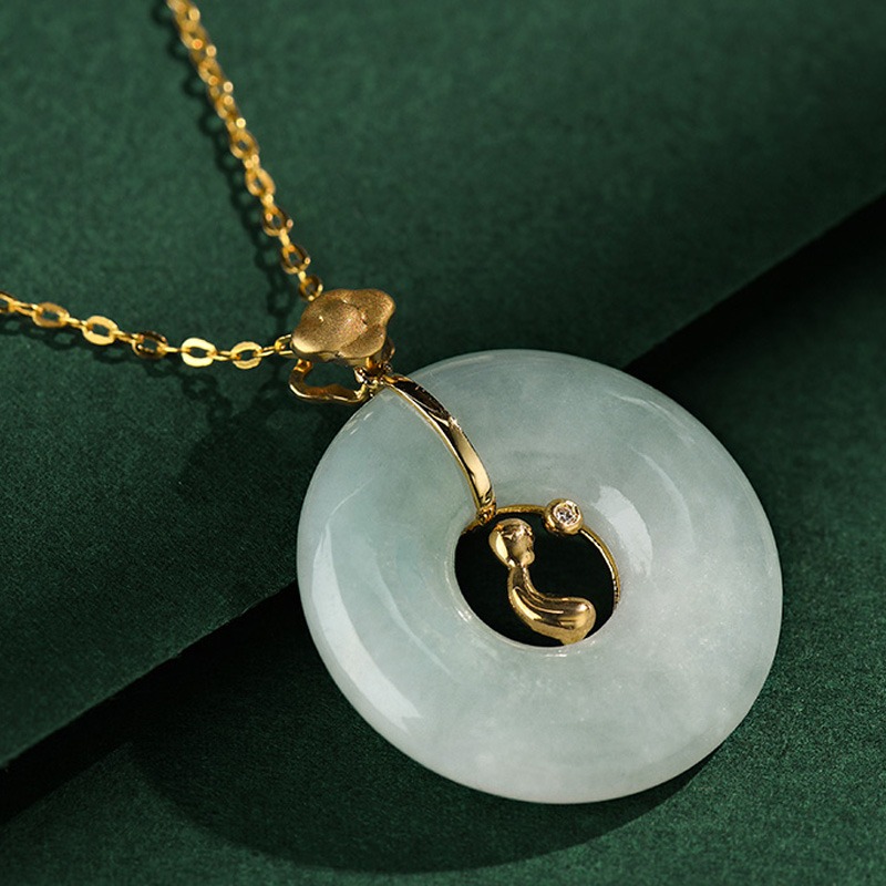 玉和祥 温润平安扣翡翠吊坠