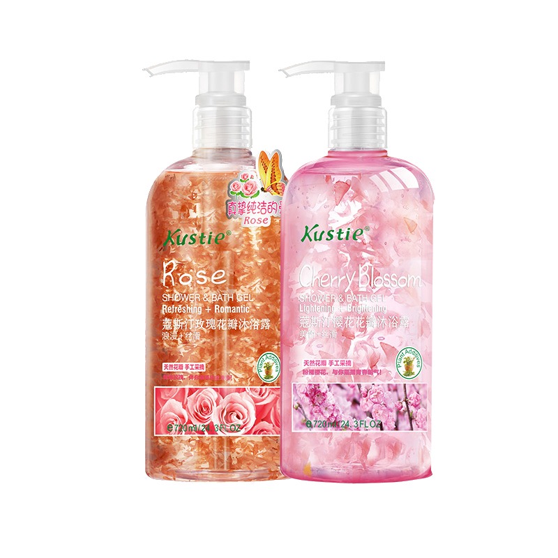 蔻斯汀樱花玫瑰花瓣沐浴露