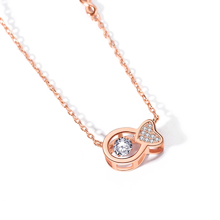 T400 跳动的心简约气质项链