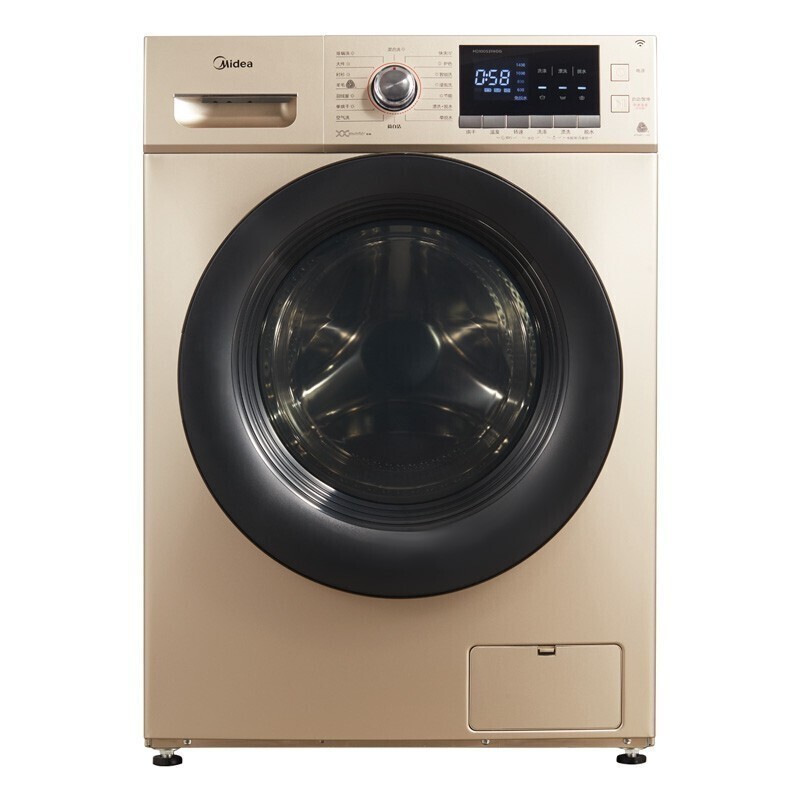 美的一键筒自洁设计滚筒洗衣机