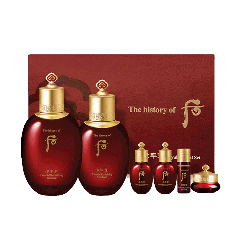 后 津率享红华凝香水乳礼盒