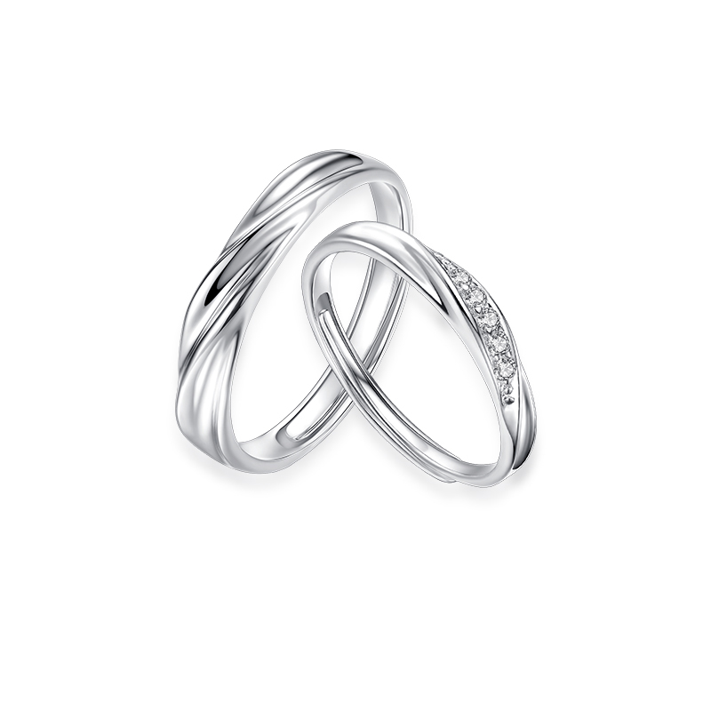 七可 施华洛世奇锆情侣戒指