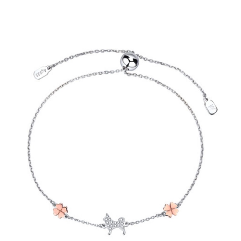 MyMiss四叶草小狗手链