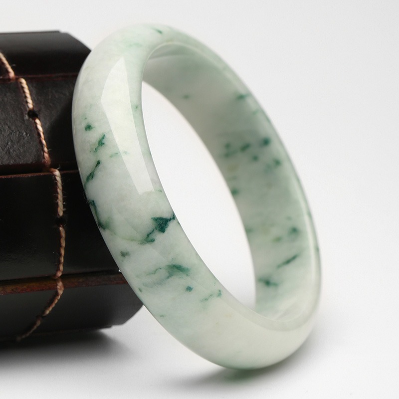 凤禧 飘花抛光 翡翠手镯