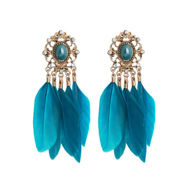 SPECIAL 时尚羽毛耳饰