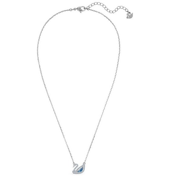 施华洛世奇蓝色天鹅项链