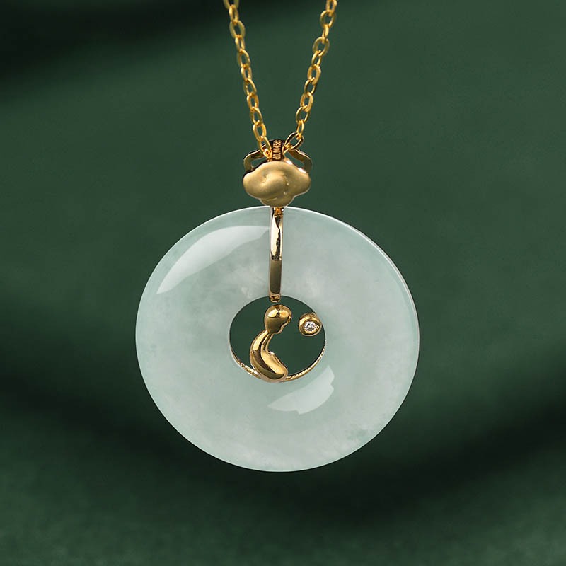 玉和祥 平安扣翡翠吊坠