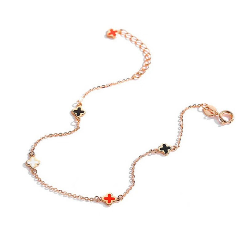 朵洛蒂18k金彩金手链