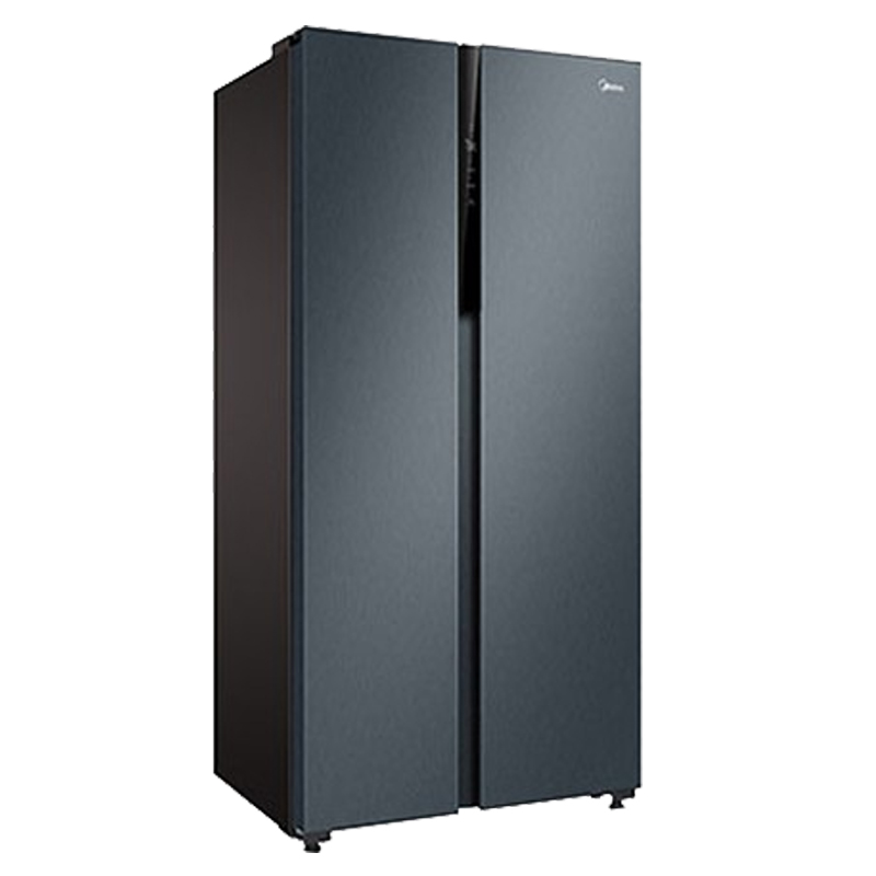 美的 光循环净味对开门冰箱