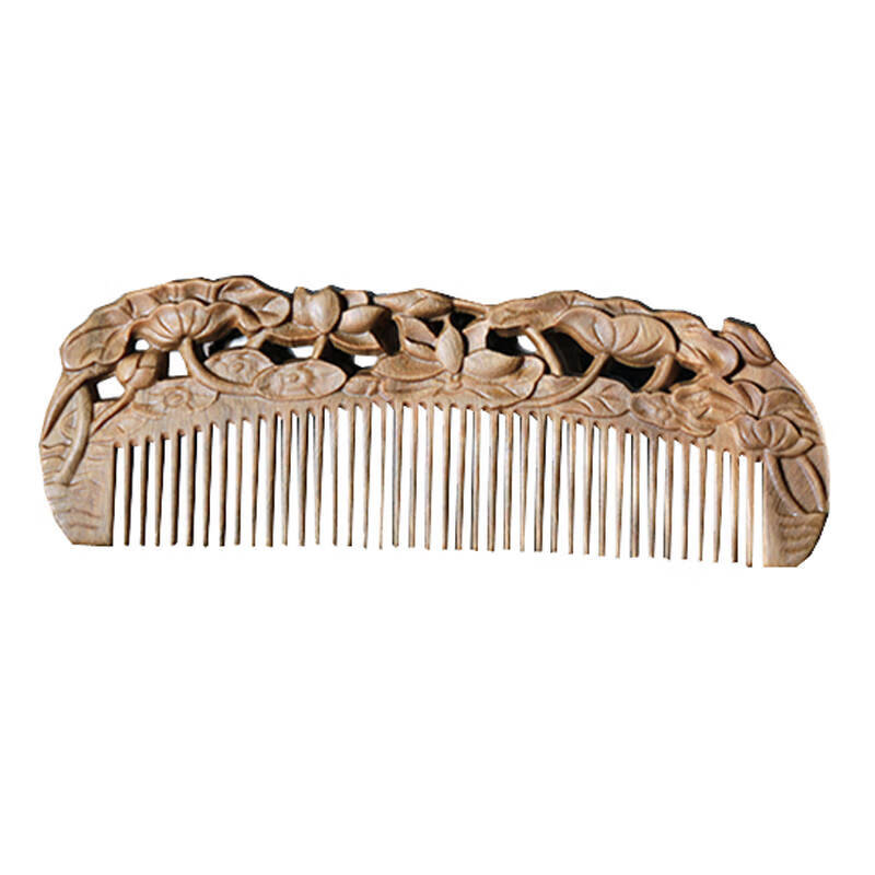 周广胜 天然木制 梳子