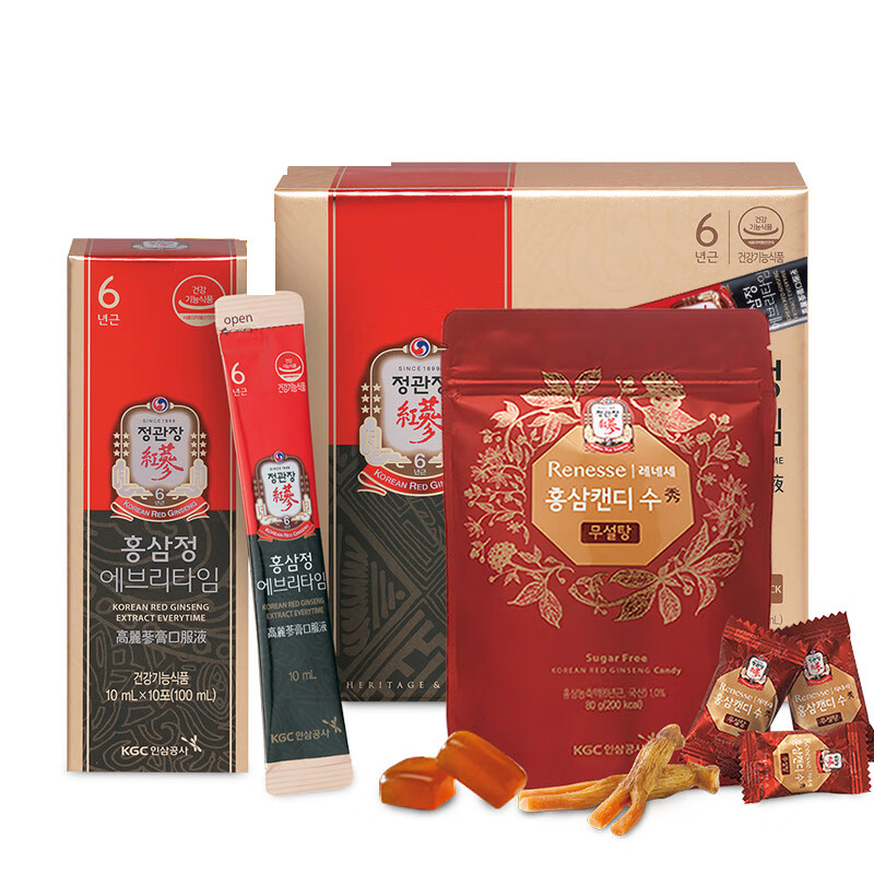 正官庄 进口红参精红参糖套装