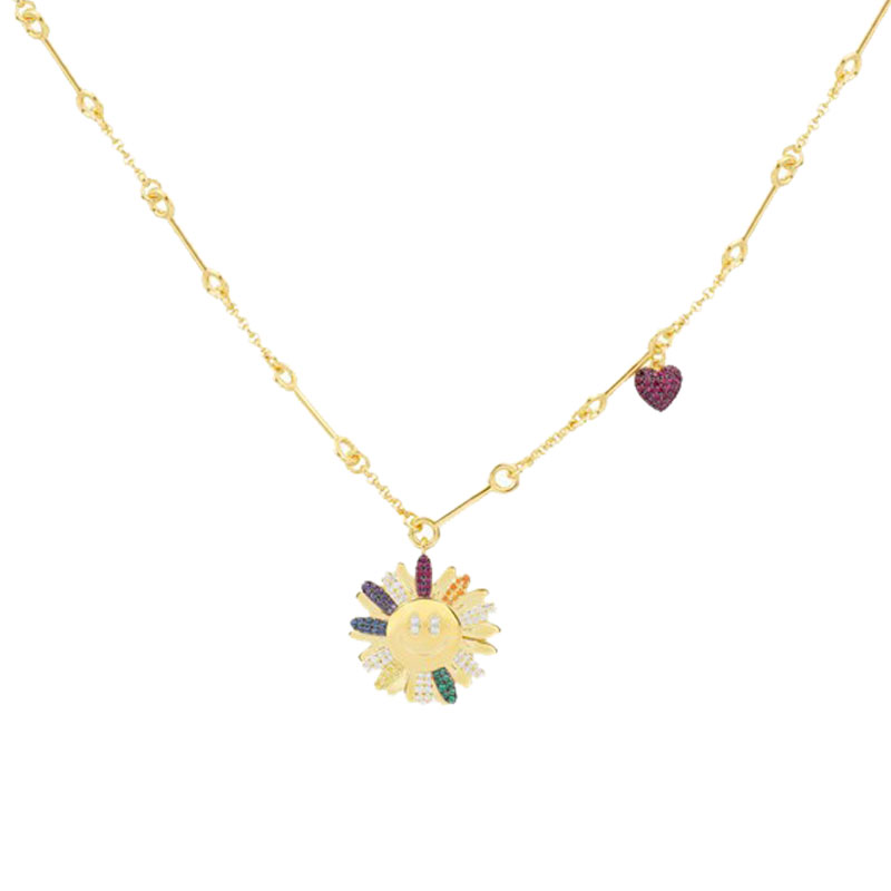 APM 金色太阳花项链