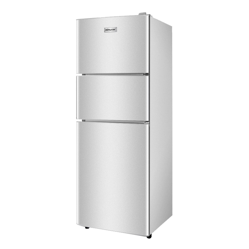 日普 一体成型三门冰箱