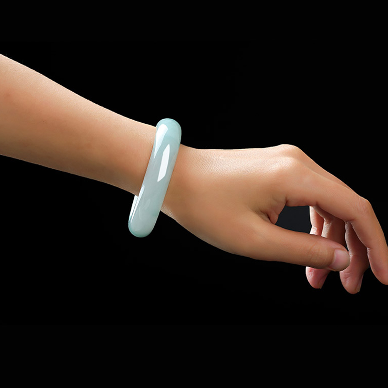 影享 冰糯种缅甸翡翠手镯