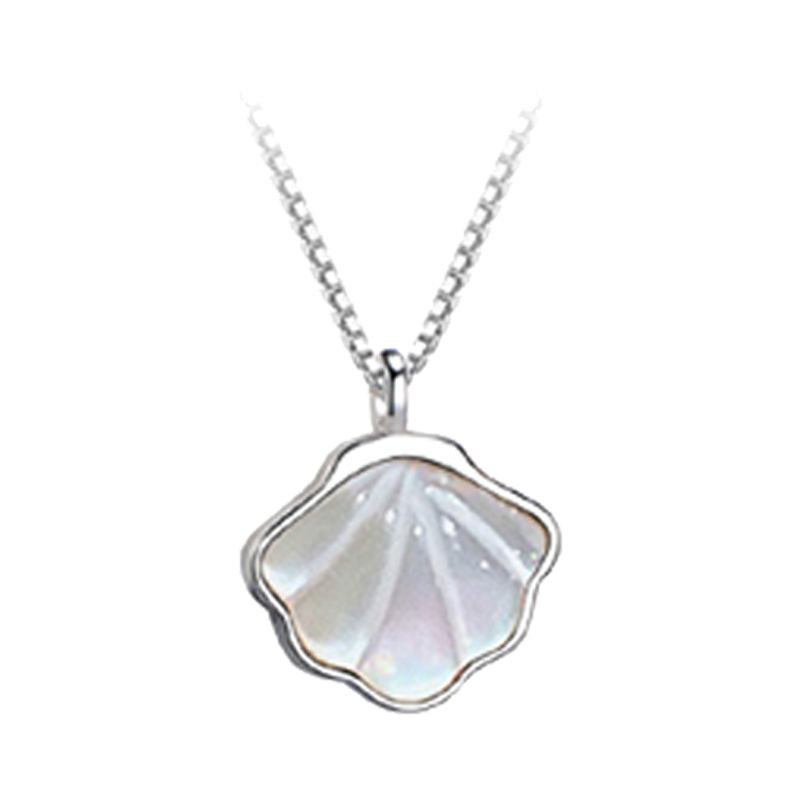 YYEU 一贝子银项链