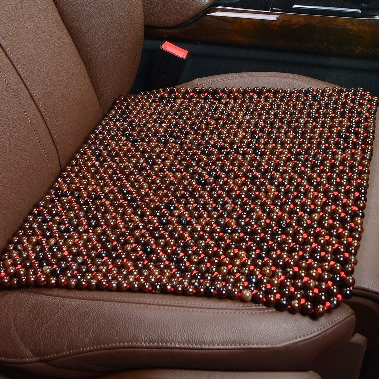 智汇菩提子木珠汽车座垫