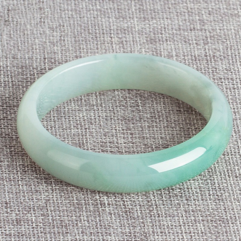 泽心雅玉 翡翠清新 手镯