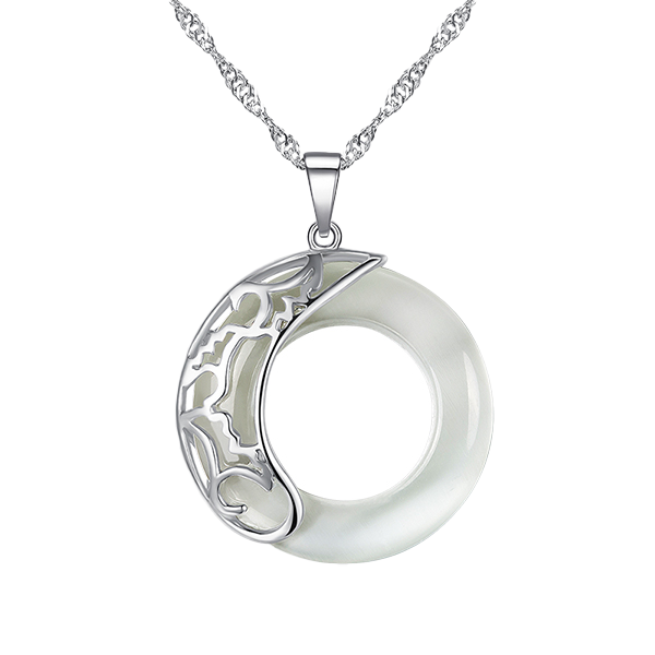 银千惠 镂空花纹项链