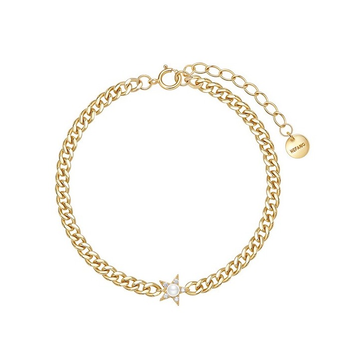 何方珠宝 小星星设计感手链
