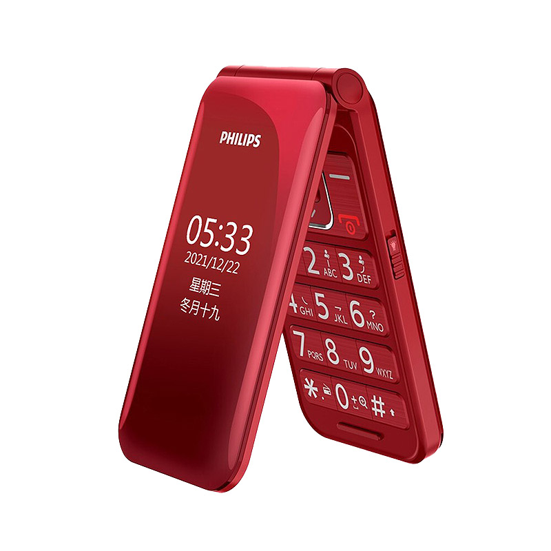 飞利浦 纯净系统翻盖手机