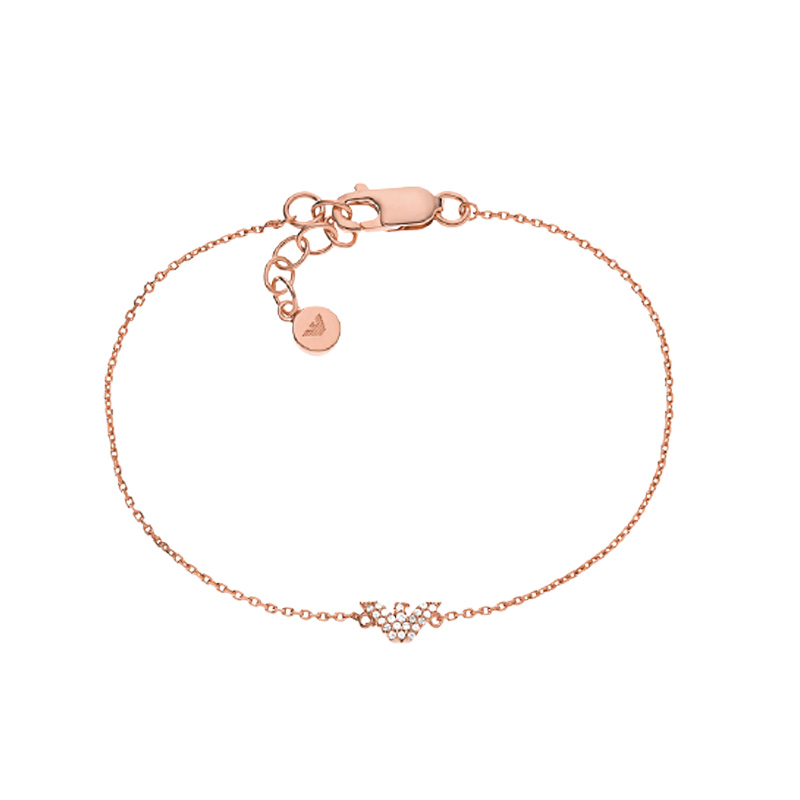 阿玛尼 镶钻鹰标手链