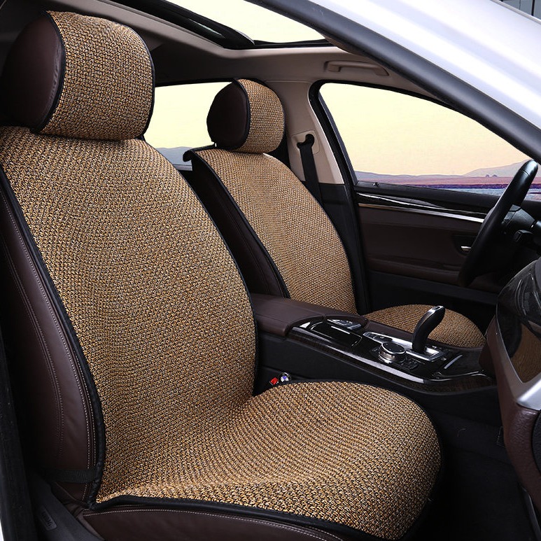 首赋亚麻冰丝汽车座垫